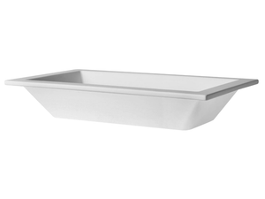 THIN - Undermount rectangular ceramic washbasin _ Azzurra Ceramica